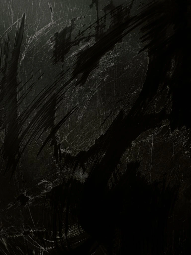Close-up of a caster-induced scratch on hardwood flooring after 14 days of use